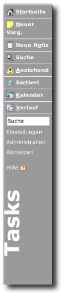 Navigationsleiste von Task