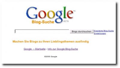Google Blogsuche