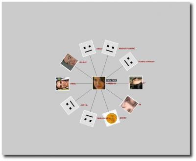 Netzwerk in flickr graph