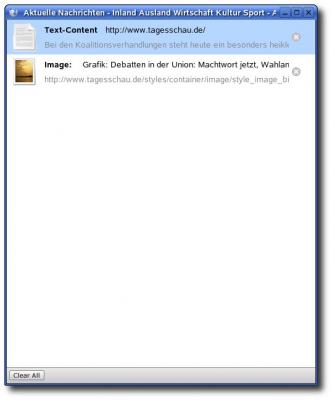 Shelf zur Informationssammlung