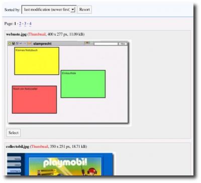 Screenshot Imagebrowser