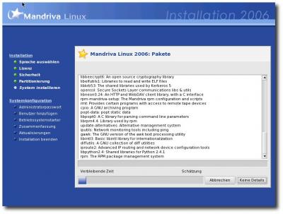 Installation von Mandriva