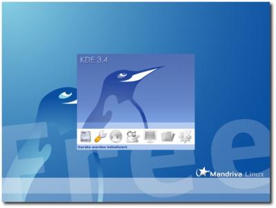 KDE unter Mandriva startet