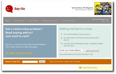 Startseite Say-So