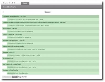 Homepage Scuttle