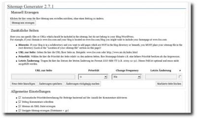 Sitemap Plugin