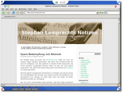 Browser unter Symphony
