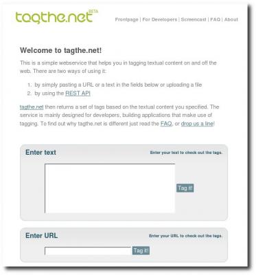 Homepage von tagthe.net