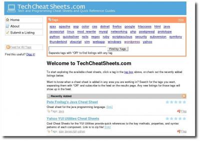 Oberfläche TechCheatSheets