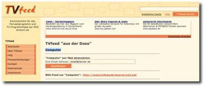 TVfeed Homepage
