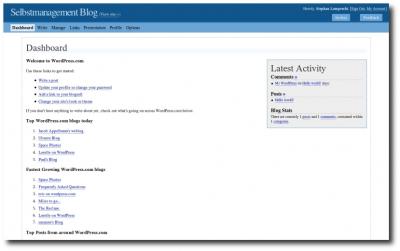Dashboard Wordpress.com