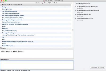 WordPress-Themes mit Poedit Pro schneller übersetzen Poedit Pro greift auf einen Online-Speicher zu. Damit wird das Übersetzen schneller.